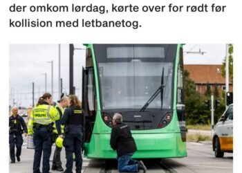 دوچرخه‌سوار ۵۹ ساله در برخورد با قطار شهری در Glostrup جان باخت