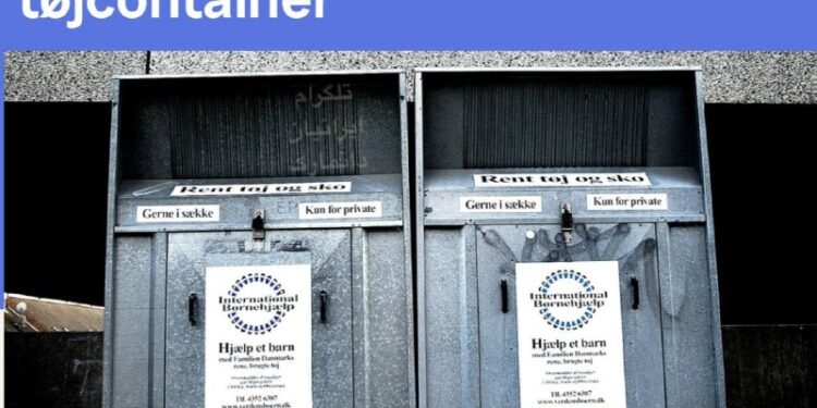 دختربچه پنج‌ساله در جنوب یولند دانمارک، در کانتینر لباس گیر کرد