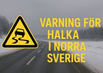 هشدار هواشناسی در شمال سوئد