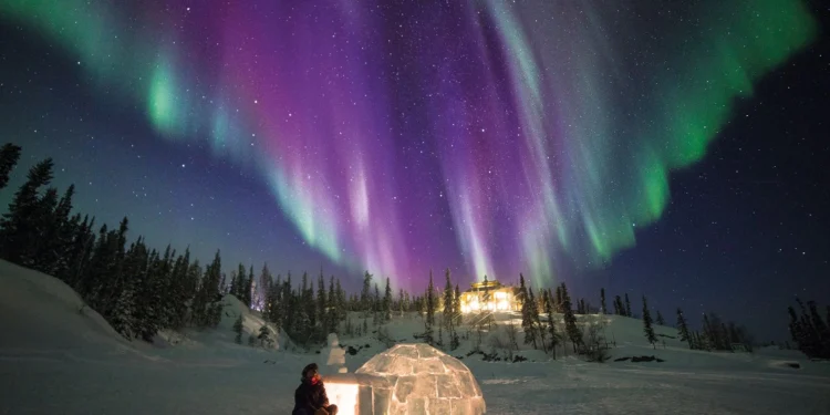 امشب شفق قطبی در اورکالیکس سوئد