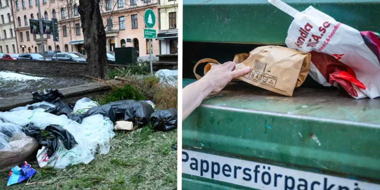 گزارش به پلیس برای افرادی که زباله‌های خود را به شکل نادرست تفکیک می‌کنند