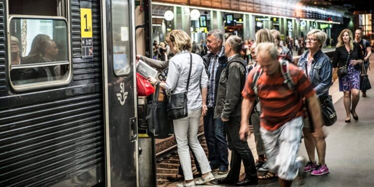 اختلال در حرکت قطار بین گوتبورگ و استکهلم