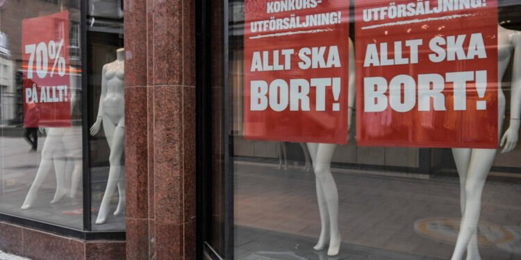 آمار بالای ورشکستگی شرکت ها در سوئد