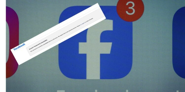 «حساب موقتاً در دسترس نیست»؛ اختلال ناگهانی در فیسبوک